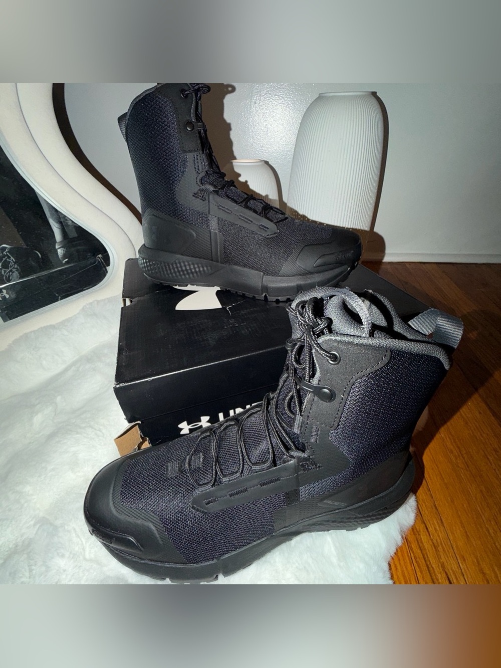 Under Armour Black Men's Tactical-Style Boots